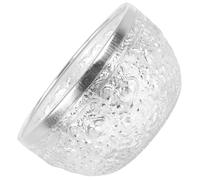 DONFAMDS Tazón de Metal para Servir Ensalada y Arroz, Cuenco de Aleación Diseño Tallado, 14 Cm Diámetro y 8 Cm Alto, Reutilizable para Restaurante, Hogar y Catering