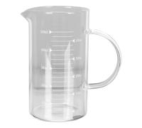 DONFAMDS Vaso Graduado de Vidrio Resistente al Calor para Leche y Cocina, Flujo de Agua Uniforme Adecuado para Uso Doméstico y Horneado