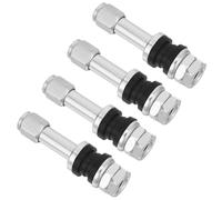 DONFAMDS Vástagos de Válvula de Neumático de Aluminio 5 Mm, 4 Piezas, Metálicos Cámara, Resistentes a Altas Temperaturas para Coches, Motocicletas y Vehículos Agrícolas