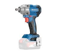 Dong Cheng Llave de Impacto con batería 18 V, sin escobillas, 1/2", 488 N.m, transmisión de 3 velocidades, con 4 llaves de impacto, envío sin batería ni cargador