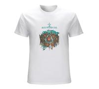 DONG-XIANG Men's Tshirt Blue Oyster Cult Fire of Unknown Origin T-Shirt WhiteXXL