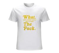 DONG-XIANG Men's What and I Cannot Stress This Enough The Tshirt Funny Sarcastic T-Shirt T-Shirt White M