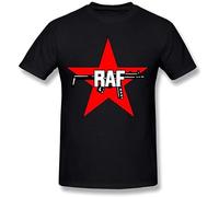 DONG-XIANG Wunod Men's RAF Royal Air Force Logo T Shirt T-Shirt Black L