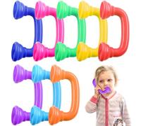 Dongcill 8 piezas de teléfono secreto, audífonos para niños, teléfonos de lectura en secreto para mejorar las habilidades de imitación y lenguaje del bebé (A)