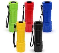 Dongcill Mini linterna LED, 5 piezas, con cordón y empuñadura de goma, mini linterna LED súper brillante, impermeable, para casa, auto, trabajo al aire libre, viajes, camping