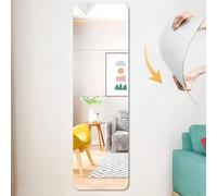 DONGDA 4 Piezas Espejo Acrílico 20 x 20cm Autoadhesivo para Decoración Pared Baño (pared)