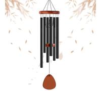DONGDA Campanilla de Viento, 6 Tubos de Aluminio Carrillon de Viento Campanas de Viento Carrillones para Jardín Decoración