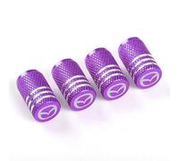 DONGDONG 4 Piezas Tapones de Válvula de Coche para Mazda MX-30 EV 2023, Tapas Antipolvo para Ruedas de Coche Válvulas de Neumáticos Coche,Purple