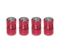 DONGDONG 4 Piezas Tapones de Válvula de Coche para MG HS II 2024, Tapas Antipolvo para Ruedas de Coche Válvulas de Neumáticos Coche,Red
