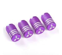 DONGDONG 4 Piezas Tapones de Válvula de Coche para Mitsubishi Eclipse Cross 2018-2025, Tapas Antipolvo para Ruedas de Coche Válvulas de Neumáticos Coche,Purple