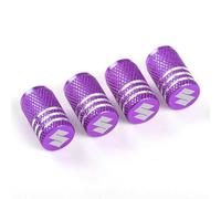 DONGDONG 4 Piezas Tapones de Válvula de Coche para Suzuki SX4S-Cross II 2016-2021, Tapas Antipolvo para Ruedas de Coche Válvulas de Neumáticos Coche,Purple