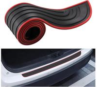 DONGDONG Protector Goma para el Maletero Protector para Toyota Corolla Hybrid 2020-2025, Protectora de Umbral de Puerta de Maletero Anti Scratch Protection（90 * 8cm）,Bla-CK Red