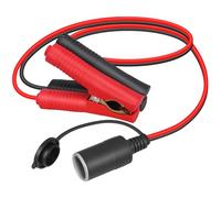 Dongge Toma de Encendedor de Cigarrillos de 12V 24V a Clip de batería de cocodrilo Tipo de batería Directa Longitud 50cm 14AWG Cable Adaptador 20A