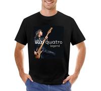 donghuan Suzi Quatro Legend T-Shirt Heavyweight t Shirts Black t Shirt Anime t-Shirt Vintage t Shirt Mens White t Shirts