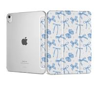 DONGKE Funda inteligente para iPad Air de 11 pulgadas M3 2025 M2 2024, iPad Air de 5ª 2022 / 4ª generación 2020 de 11.9 pulgadas, soporte plegable delgado de policarbonato duro translúcido, funda