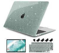 DONGKE Funda para MacBook Air de 13 Pulgadas 2021-2018 versión A2337 M1 A2179 A1932, Carcasa rígida de plástico Brillante y Funda para Teclado Solo Compatible con MacBook Air Retina de 13 Pulgadas