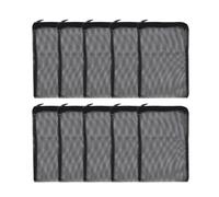 DONGKER 10 bolsas de filtro para acuario, bolsas de filtro de acuario con cremallera, bolsas reutilizables con malla fina para bolas orgánicas, carbón activo, anillos de cerámica, bolas orgánicas