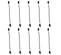 DONGKER 10 clips de sujeción para sombrero, clips de correa para sombrero de viento, para golf, pesca, barco, vela, escalada, Negro, 6 1/2/6 3/4