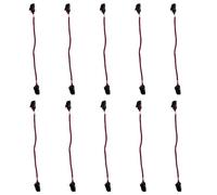 DONGKER 10 clips de sujeción para sombrero, clips de correa para sombrero de viento, para golf, pesca, barco, vela, escalada, rosso, 6 1/2/6 3/4