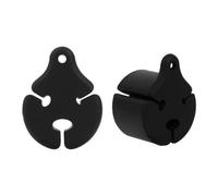 DONGKER 2 bolas fijas para caña de pescar, encuadernación de silicona para protectores de caña de pescar