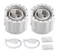 DONGKER 2 piezas de sistema de apagado automático de acuario, compensador de llenado de agua para tanques pequeños y medianos de 3 mm a 10 mm de grosor (con tapa y tanques redondos no aplicables)