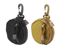 DONGKER 2 Piezas Monedero Táctico, EDC Militares Bolsas con Gancho para Monedas, Auriculares Inalámbricos, Llavero, Estuche, Billetera, Llave