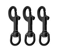 DONGKER 3 ganchos de buceo, clips de doble gatillo giratorio de 360°, gancho de resorte para cubo de agua de granja, correa de perro, llavero de buceo