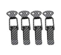 DONGKER 4 clips de bloqueo de gancho de seguridad para parachoques de coche, acero inoxidable, clips de gancho de liberación rápida para maletero de coche universal