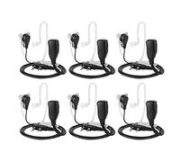 DONGKER 6 auriculares Walkie Talkies, auricular de radio bidireccional, auriculares tipo C de 2 pines para Walkie Talkie
