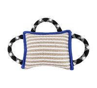 DONGKER Almohada de entrenamiento para perros, juguete de entrenamiento para perros con 3 asas para perros pequeños, medianos y grandes, juego interactivo, entrenamiento de tira y afloja