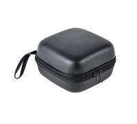 DONGKER Bolsa de carrete de pesca, fundas portátiles de cuero para carrete de pesca con cremallera bidireccional e interior de esponja impermeable a prueba de golpes para carretes de balsa giratoria