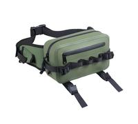 DONGKER Bolsa de pesca, IPX7 resistente al agua, riñonera de pesca con cremallera hermética y correa de hombro ajustable para exteriores, correr, deportes, Negro , Classique