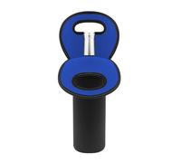 DONGKER Bolsa de transporte para botellas de vino, bolsa protectora de neopreno de 750 ml con asa de transporte para vino, cerveza, botellas de agua, restaurantes, viajes, Blue, Classique