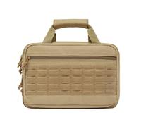 DONGKER Bolsa para Armas, 5 Compartimentos Separados, Funda de Transporte para Pistola con Correa de Hombro Ajustable y asa de Palo mágico para Campo de Tiro de Caza al Aire Libre.