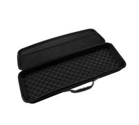 DONGKER Bolsa para caña de pescar, bolsa de almacenamiento de aparejos de pesca de EVA, estuche de transporte para herramientas de aparejos de pesca al aire libre, Black, Classique