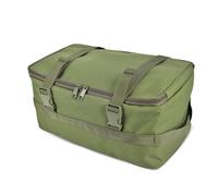 DONGKER Bolsa táctica de almacenamiento de pesca, bolsa organizadora de viaje táctica con doble cremallera con bolsillos internos de malla para pesca, camping, viajes, Green, Classique