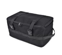 DONGKER Bolsa táctica de almacenamiento de pesca, bolsa organizadora de viaje táctica con doble cremallera con bolsillos internos de malla para pesca, camping, viajes, Black, Classique