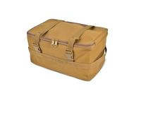 DONGKER Bolsa táctica de almacenamiento de pesca, bolsa organizadora de viaje táctica con doble cremallera con bolsillos internos de malla para pesca, camping, viajes, Amarillo, Classique