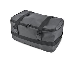 DONGKER Bolsa táctica de almacenamiento de pesca, bolsa organizadora de viaje táctica con doble cremallera con bolsillos internos de malla para pesca, camping, viajes, Gray, Classique