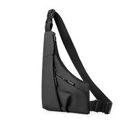 DONGKER Bolso bandolera para hombre, antirrobo, impermeable, para hombres y mujeres, viajes, senderismo, ciclismo, camping, Negro
