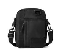 DONGKER Bolso bandolera para teléfono móvil, bolso pequeño para hombre, impermeable, con correa de hombro ajustable, para hombres y mujeres, deportes al aire libre, uso diario, Negro
