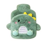 DONGKER Botella de agua caliente, bolsa de agua caliente 400 ml con bolsillo para calambres en el cuello, hombros alivio del dolor