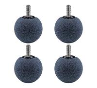 DONGKER Burbujeador de piedra de aire para acuario, 2/4 piezas de 4 cm en forma de bola de pecera, piedra de nano burbujas para diámetro de 4 mm, tubo de aire, nano estanque, bomba de acuario