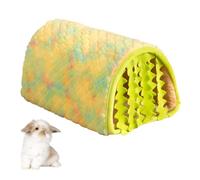 DONGKER Cama para cobayas, Suave Refugio de Peluche para Conejos, cojín extraíble y Lavable, Cortinas para Mascotas pequeñas, hámster, Chinchilla, Conejo y Erizo