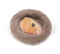 DONGKER Cama para hámster, 14 cm, suave, redonda, de felpa, para dormir para hámster, erizo, ardilla, conejillo de indias, ratas, pájaros y otros animales pequeños