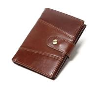 DONGKER Cartera de cuero, cartera de viaje para tarjetas de crédito, múltiples ranuras para tarjetas, ventana de identificación, compartimento espacioso para billetes para viajar actividades al aire