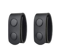 DONGKER Cinturón Keeper, doble broche de presión para cinturón de PU táctico para cinturones de seguridad de 2 a 2.5 pulgadas de ancho, accesorios de equipo militar de policía