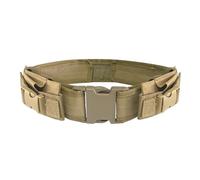 DONGKER Cinturón táctico, 26 a 45 pulgadas, calcomanías mágicas ajustables, cinturón de trabajo al aire libre, tela Oxford con hebilla extraíble para entrenamiento táctico al aire libre, caqui, 115*5