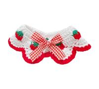 DONGKER Collar de flores de punto para gato, collar de gatito tejido a mano con hebilla de liberación rápida para gatos, gatitos, cachorros, perros pequeños y medianos