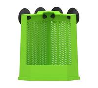 DONGKER Comedero esquinero de dragón barbudo, bandeja para insectos camaleón montada en la pared, para reptiles a prueba de fugas, comedero de insectos con ventosas para lagartos, dragones barbudos,